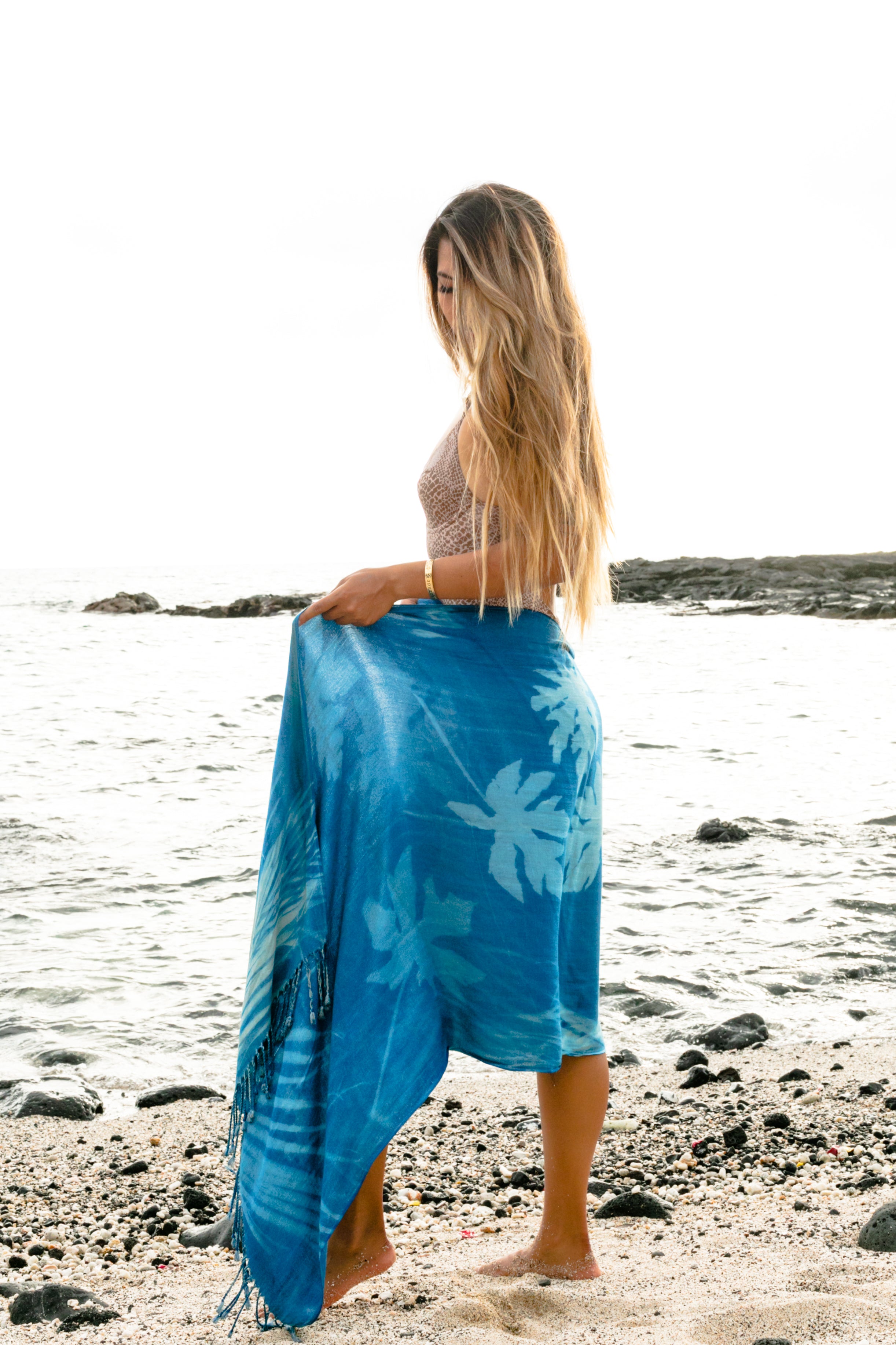 Papaya & Palm - Bamboo Pareo