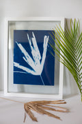 Prussian Blue Tropical Fan