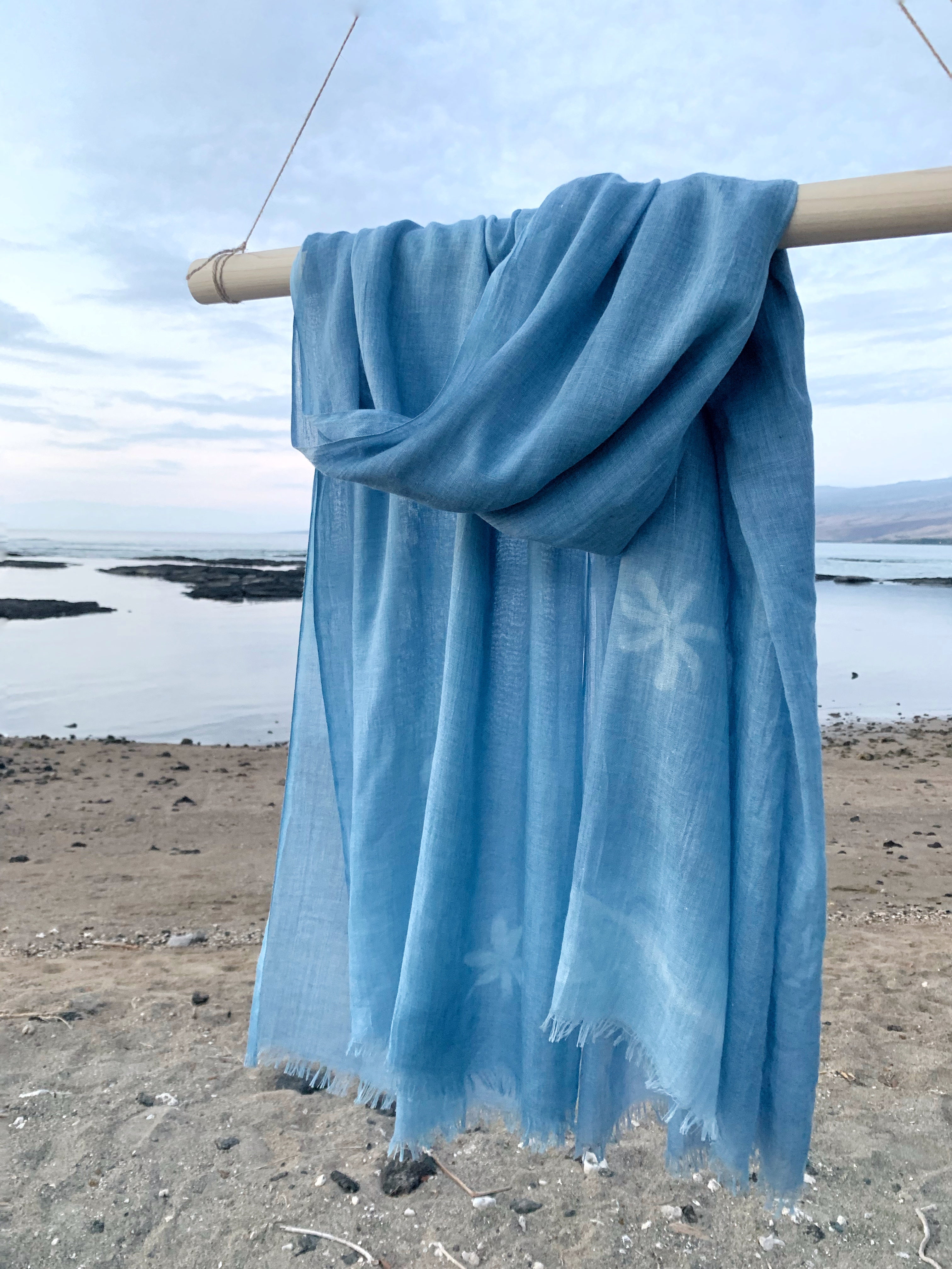 Hawaiian Gardenia & Plumeria Pareo